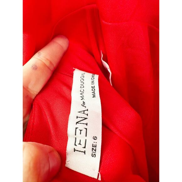 Mac Duggal 26266 Red One Shoulder Jersey Mermaid Gown Size 6 - Picture 7 of 7